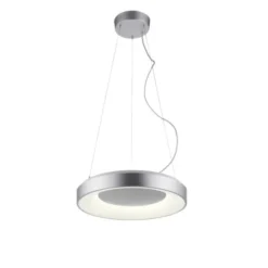 LED Pendelleuchte silber steuerbar über App dimmbar RGB+CCT