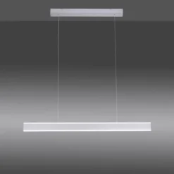 LED Pendelleuchte, stahlfarben, filigranenes Design, energiesparend, modern