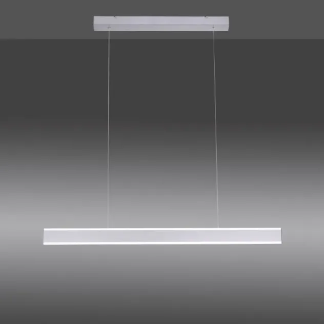 LED Pendelleuchte, stahlfarben, filigranenes Design, energiesparend, modern