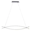 LED-Pendelleuchte, stahl, 2 geschwungene Leuchtarme, warmweiß, modern