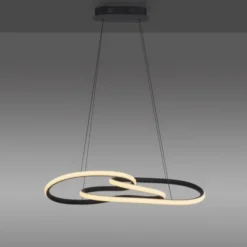 LED Pendelleuchte TWIST, schwarz, höhenverstellbar, Memoryfunktion