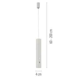 LED Pendelleuchte weiß höhenverstellbar magnetischer Kopf Akku