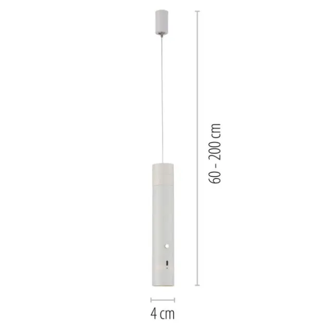 LED Pendelleuchte weiß höhenverstellbar magnetischer Kopf Akku