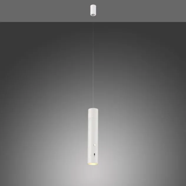 LED Pendelleuchte weiß höhenverstellbar magnetischer Kopf Akku