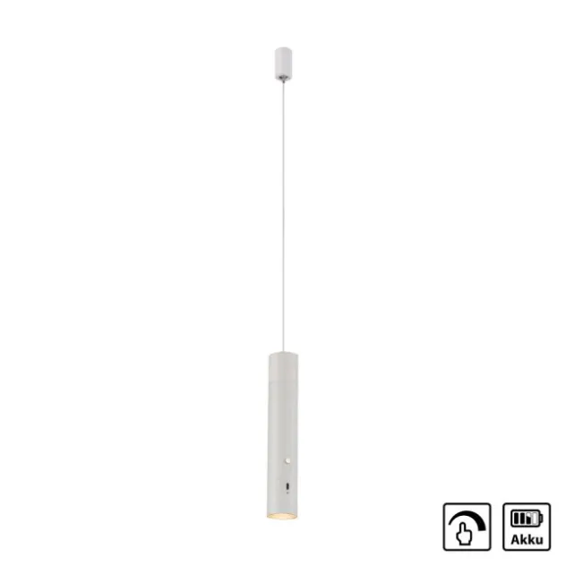 LED Pendelleuchte weiß höhenverstellbar magnetischer Kopf Akku