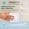 LED Pendelleuchte 60x60 messing farbig rund dimmbar Memoryfunktion modern