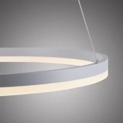 LED Pendelleuchte 60x60 weiss rund dimmbar Memoryfunktion modern
