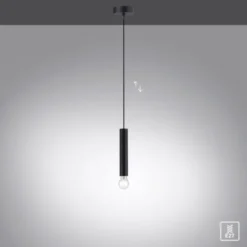 LED Pendelleuchte, zeitlos, schwarz, Innenleuchte,1 flammige Pendellampe