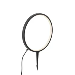LED Spießleuchte D=32cm schwarz IP65 Schutz Timerfunktion Gartenlampe