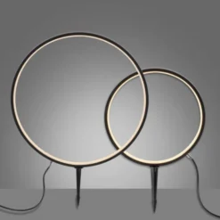 LED Spießleuchte Gartenlampe Ringform Timerfunktion IP65 wasserfest