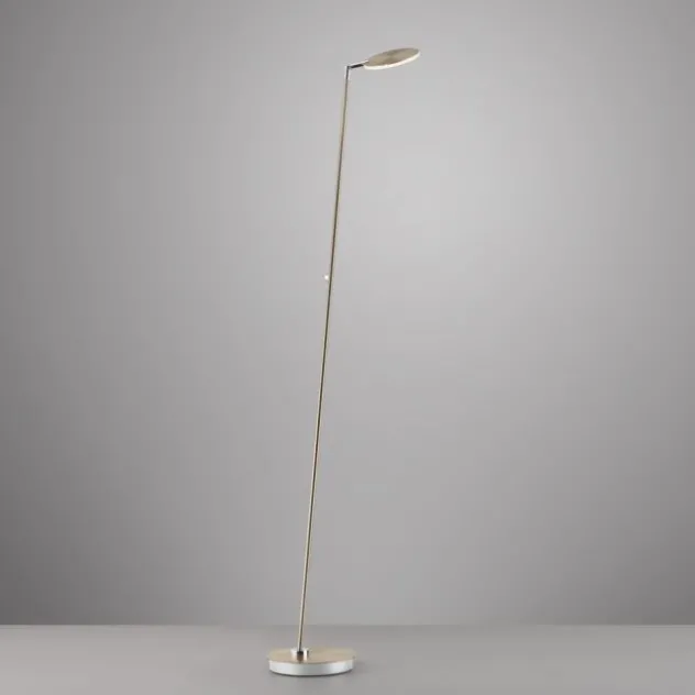 LED Stehleuchte AKKU Bente, Akkuleuchte, IP20, aufladbar, messingfarben