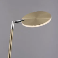 LED Stehleuchte AKKU Bente, Akkuleuchte, IP20, aufladbar, messingfarben