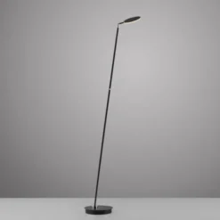 LED Stehleuchte AKKU BENTE, schwarz, Akkuleuchte, aufladbar, dimmbar,