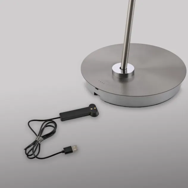 LED Stehleuchte AKKU BENTE, stahl, dimmbar, Akkuleuchte