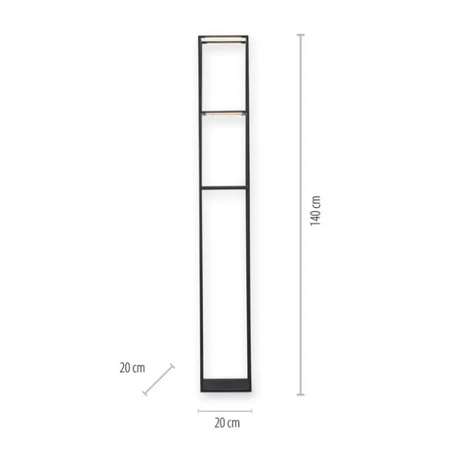 LED Stehleuchte CONNI schwarz, warmweiß, dimmbar, Innenleuchte