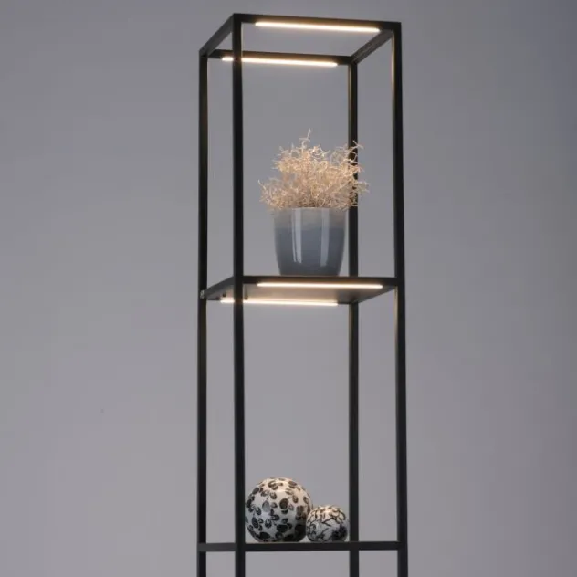 LED Stehleuchte CONNI schwarz, warmweiß, dimmbar, Innenleuchte