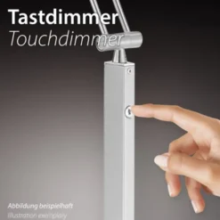 LED-Stehleuchte, höhenverstellbar, inkl. Dimmfunktion über Tastendimmer