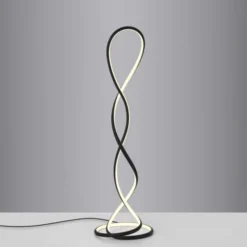 LED Stehleuchte modernes Design, TWIST, schwarz,
