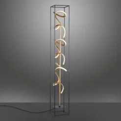 LED Stehleuchte, modernes Design, warmweißes Licht, inkl. Dimmfunktion