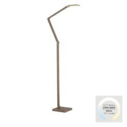 LED Stehleuchte SAMSKY, bronce, dimmbar, höhenverstellbar, Farbtemperatursteuerung