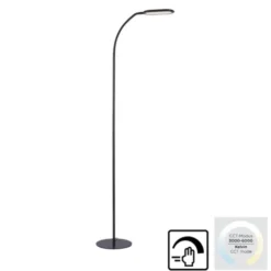 LED Stehleuchte, schwarz, CCT, dimmbar, Innenleuchte, IP20