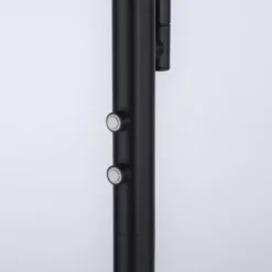 LED-Stehleuchte, schwarz, dimmbar, Lesearm, Deckenfluter