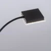 LED Stehleuchte, schwarz, dimmbar Touchdimmer Lesearm zuschaltbar, eckig