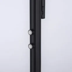 LED Stehleuchte, schwarz, dimmbar Touchdimmer Lesearm zuschaltbar, eckig