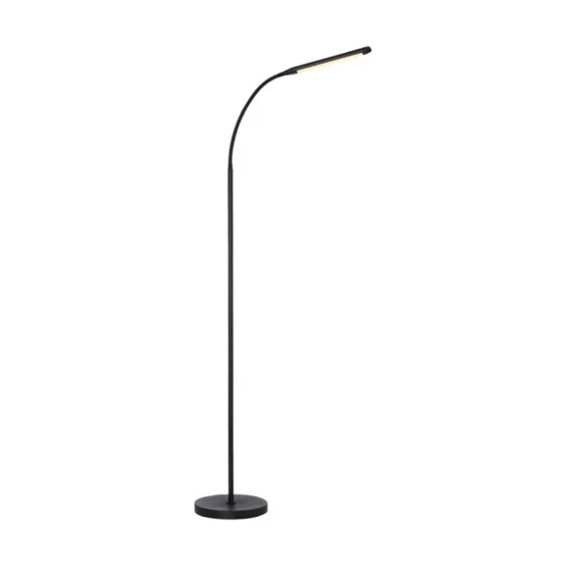 LED Stehleuchte schwarz dimmbar 3 Stufen CCT Touchdimmer Spots drehbar