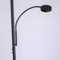 LED Stehleuchte, schwarz, dimmbar, Lesearm zuschaltbar,