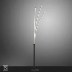 LED-Stehleuchte, schwarz, 3-Flammig, 18 Watt, 2200 Lumen