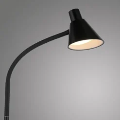 LED Stehleuchte schwarz mit Schalter flexible verstellbar Arbeitsplatzleuchte