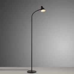 LED Stehleuchte schwarz mit Schalter flexible verstellbar Arbeitsplatzleuchte