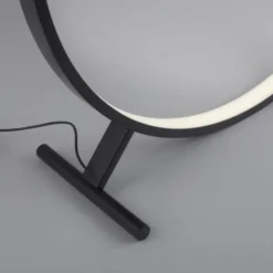 LED Stehleuchte schwarz rund Ringform dimmbar über Fernbedienung CCT
