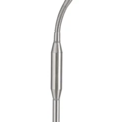 LED Stehleuchte silber Opalglas 3 Stufen Touchdimmer verstellbar