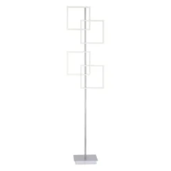 LED-Stehleuchte, stahl, Lichtfarbsteuerung, Fernbedienung, Dimmfunktion
