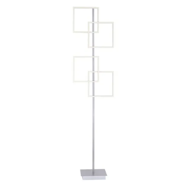 LED-Stehleuchte, stahl, Lichtfarbsteuerung, Fernbedienung, Dimmfunktion