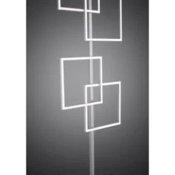 LED-Stehleuchte, stahl, Lichtfarbsteuerung, Fernbedienung, Dimmfunktion