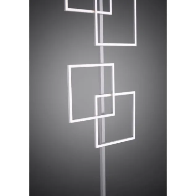 LED-Stehleuchte, stahl, Lichtfarbsteuerung, Fernbedienung, Dimmfunktion
