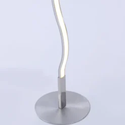 LED-Stehleuchte, stahl, Wellenform, warmweiße Lichtfarbe, energiesparend