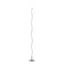 LED-Stehleuchte, stahl, Wellenform, warmweiße Lichtfarbe, energiesparend