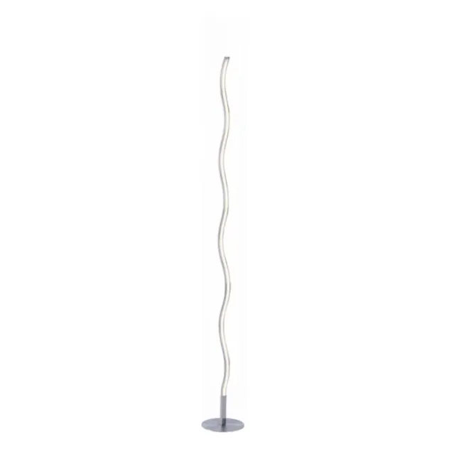 LED-Stehleuchte, stahl, Wellenform, warmweiße Lichtfarbe, energiesparend