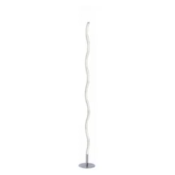 LED-Stehleuchte, stahl, Wellenform, warmweiße Lichtfarbe, energiesparend