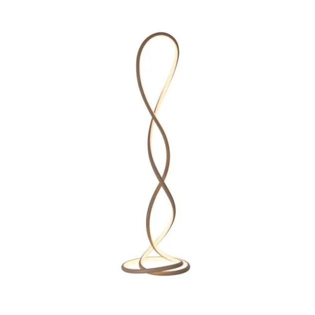 LED Stehleuchte TWIST modernes Design, sandfarben