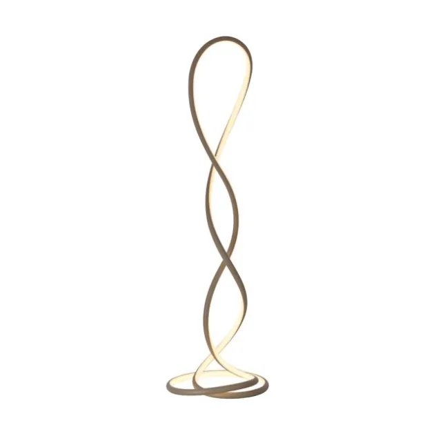 LED Stehleuchte TWIST modernes Design, sandfarben