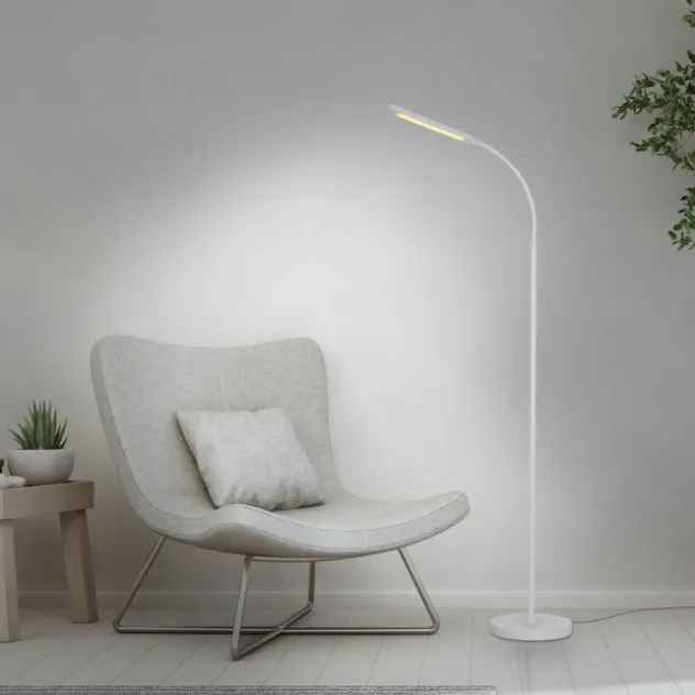 LED Stehleuchte weiß dimmbar 3 Stufen CCT Touchdimmer Spots drehbar