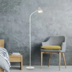 LED Stehleuchte weiß mit Schalter flexible verstellbar Arbeitsplatzleuchte