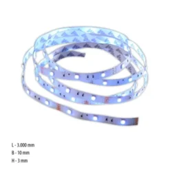 LED-Stripes, 3m, Fernbedienung, RGB Farbwechsel, inkl. Schnurschalter