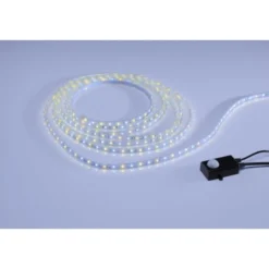 LED-Stripes, 5m lang, transparent, IP44, CCT, dimmbar