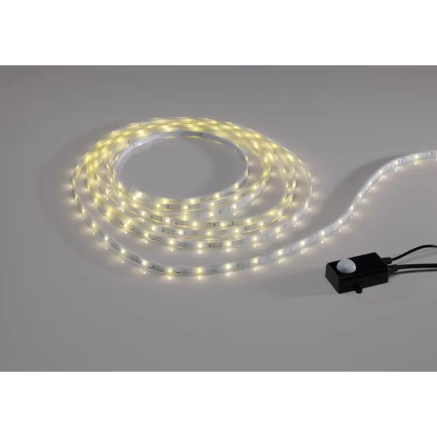 LED-Stripes, 5m lang, transparent, IP44, CCT, dimmbar